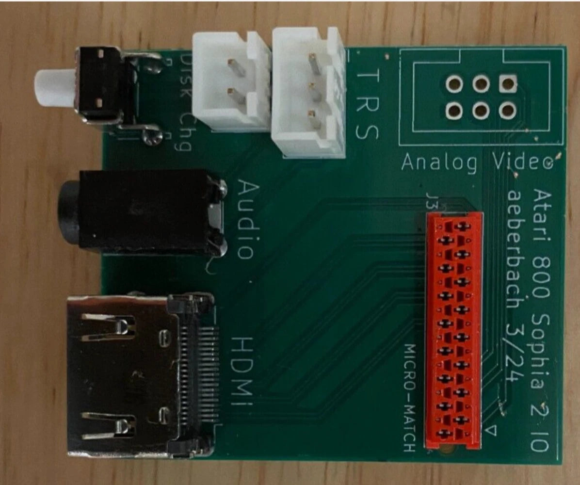 Atari 800 Sophia 2/3 HDMI Adapter 65xe/130xe/XEGS/800XL