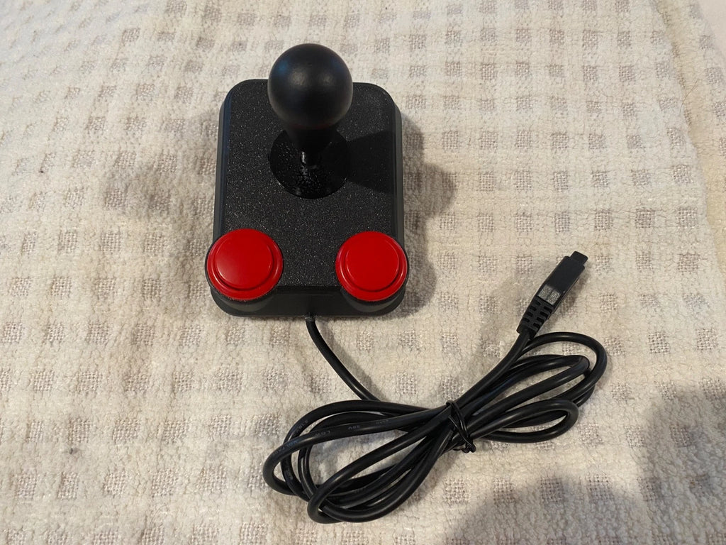 Atari Compatible Arcade Joystick Sanwa Style Atari 2600, 7800, Commodore 64
